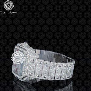 Reloj de Lujo para Mujer Charm_Jewels, Caja de Acero Inoxidable de 40 mm, Esfera Analógica de Cristal, Botón de Presión, Cierre Oculto, Movimiento Mecánico Automático - Product Image 3