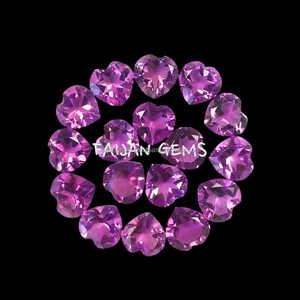 Natural Purple Amethyst Faceted Heart Shape Loose Gemstone Briolette Beads 5mm Purple Stone Beads for Jewelry Making Bulk Price - Product Image 4
