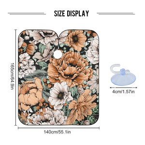 Capa de Peluquería Floral Resistente al Agua, Capa de Salón de Poliéster con Cierre de Clip Metálico Ajustable, Tamaño Personalizable Profesional - Product Image 5