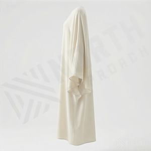 Elegante Vestido Musulmán Modesto de Diseño Personalizado para Mujer, Estilo Mariposa, Largo, para Oración, Ropa Islámica de Moda, Color Personalizado - Product Image 3