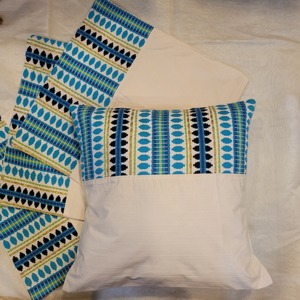 Modern Jacquard Pillow Cover Geometric Pattern Thick <b>Pillowcase</b> Ball Hanging Pendant Tassel Home Hospital Hotel Use - Product Image 3