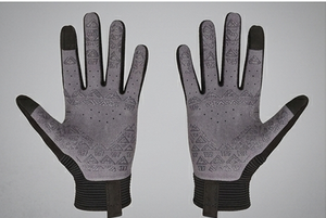 QST Suede Full-Finger Lightweight Impact <b>Gloves</b> <b>Touch</b> <b>Screen</b> Compatible Waterproof Breathable Cycling Road Racing Outdoor - Product Image 2