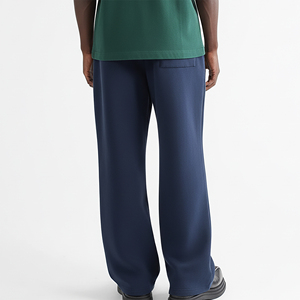Pantalones Deportivos de Pierna Recta y Ancha, Color Sólido, Lavados, 100% Algodón, Transpirables, para Hombre, Precio al por Mayor Accesible - Product Image 6