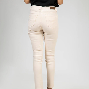 Venta al por mayor de moda: Nuevos pantalones vaqueros ajustados de cintura alta elásticos para mujer, colección Primavera 2026 - Product Image 2