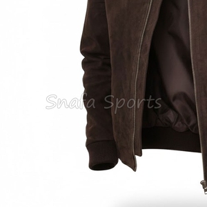 Chaqueta de Cuero Sintético Casual para Hombre, Talla Grande, con Cierre, Corte Ajustado, para Otoño e Invierno, Estilo Motociclista - Product Image 4