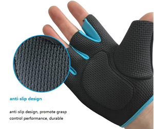 Guantes Deportivos de Poliéster con Logotipo Personalizado, Transpirables, Antideslizantes, con Correa Ajustable para la Muñeca, de Medio Dedo, para Levantamiento de Pesas y Entrenamiento en Gimnasio - Product Image 5