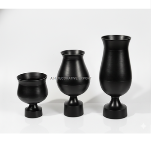 Aluminium Handcrafted Gold Graduated Pedestal Urn <b>Vases</b>-Modern Design Eco-Friendly High Quality Wedding <b>Vases</b> for Farmhouse - Product Image 5