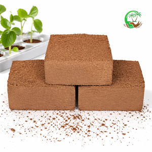 Low Moisture High Quality 5Kg Cocopeat Block 14-18% Low EC Buffered Coir Pith High Quality Bulk Export Supplier India - Product Image 2