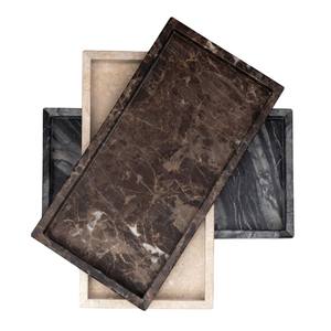 Bandeja rectangular vintage de piedra natural hecha a mano, organizador decorativo para encimera, para decoración del hogar y regalos. - Product Image 6