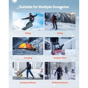 Gilet Riscaldante Elettrico Ricaricabile Leggero da Uomo, 8 Zone, Batteria da 16000 mAh, 3 Livelli di Calore, per Sport all'Aperto e Inverno - Product Image 6