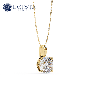 Factory Wholesale Fine Jewelry Lab Diamond Custom Pendant 2ct <b>D</b>/VS1 Pear Lab Diamond 10k Solid Gold <b>Necklace</b> Women for Wedding - Product Image 2
