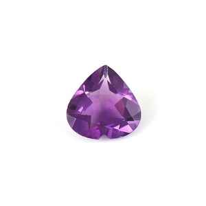 พลอยแอมเมทิสต์ทรงหัวใจธรรมชาติ สีม่วง คุณภาพสูง - Product Image 1