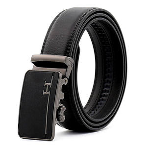 Ceinture automatique en cuir véritable personnalisée pour homme, ceinture à cliquet en cuir de vache, tenue décontractée ou professionnelle - Product Image 2