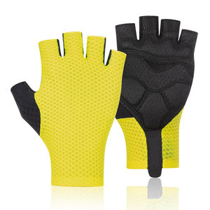 Guantes de Ciclismo de Medio Dedo para Hombre y Mujer, Guantes de Gimnasio para Levantamiento de Pesas, Entrenamiento, Personalizables, Ajustables, Antideslizantes - Product Image 2