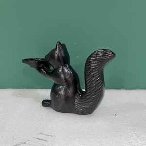 Decorative sculpture with candle holder aluminium <b>T</b>-<b>light</b> candle sculpture black finish home decor - Product Image 4