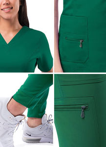 Tenues médicales confortables et réutilisables OEM, nouveau style, en coton, unisexe, pour hôpital, uniforme d'infirmière - Product Image 3