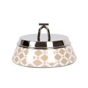 Casserole Hot Pot Arabic Style Black Matte Pot Gold Dome Crescent <b>Top</b> Lid Food Serving Pot For Hotel Home Casserole Hot Pot - Product Image 3