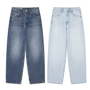 Custom <b>Men</b> Outfit Baggy Fit Dark Blue <b>Jeans</b> Pants <b>Jeans</b> for <b>Men</b> Light Blue Boys Baggy <b>Jeans</b> Stylish Washed Out Light Blue <b>Jeans</b> - Product Image 3