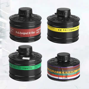 Filtre à charbon actif universel de qualité supérieure pour masque à gaz, de qualité industrielle, pour la protection contre la peinture en aérosol et la fumée - Product Image 2