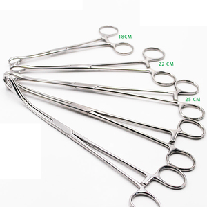 Foerster Ballenger 18cm Curved Straight <b>Sponge</b> Holding Dressing Forceps Manual Instrument Set Stainless Steel Reusable AS-786 - Product Image 6