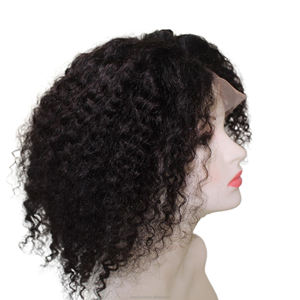 Hermosa peluca de cabello humano rizado y corto de 8 a 16 pulgadas, pelucas con frente de encaje para mujeres negras, cabello virgen vietnamita. - Product Image 4