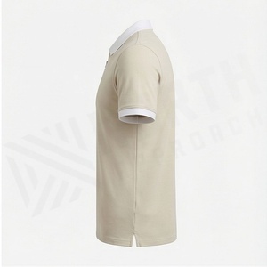 Vente en gros de polos pour hommes sur mesure avec logo imprimé, nouveau design, couleur unie, tissu tricoté, fabriqué au Pakistan - Product Image 3
