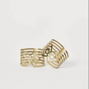 Premium Finish Aluminum Napkin Ring <b>for</b> High End <b>Dining</b> Decor Enhancing <b>Table</b> Setting Durable Polished Metallic Shine Party - Product Image 1