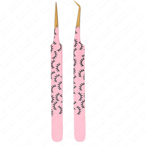 Pinzas para Pestañas de Acero Inoxidable Antiestáticas y Duraderas, Punta Puntiaguda, Herramienta de Precisión para Volumen de Pestañas, Logotipo Personalizado, Pestañas Rusas - Product Image 4