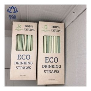 Pailles en bambou les plus vendues, lisses et polies, pour boissons et service de café - Product Image 3