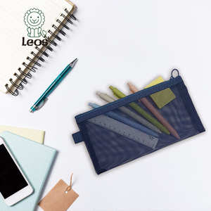 Bolsa con cremallera de malla suave en tamaño de cuadros con color vintage - Product Image 5