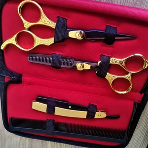 Tijeras de Peluquería de Titanio Azul Rey, Tijeras Profesionales para Peluquería, Tijeras de Entresacar Tipo V para Diestros - Product Image 6