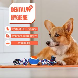 Gran Demanda, Juguete Masticable para Perros Personalizado, Juguetes para Perros con Nudos, Combo de 5 Cuerdas para Todas las Razas de Cachorros y Masticadores Agresivos - Product Image 4