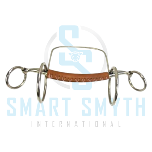 Bocado para Caballo de Primera Calidad, Cubierto de Cuero, de Acero Inoxidable, para Entrenamiento Ecuestre, para Uso Profesional en Equitación y Conducción - Product Image 3