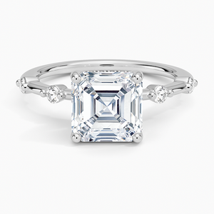 SOJ <b>Ring</b> 011 Asscher Cut 925 Silver Aimee Hidden Halo Diamond Engagement <b>Ring</b> 2ct D Color VVS1 Moissanite GRA Certified <b>Ring</b> - Product Image 1