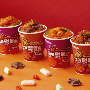 [KIDARIFOODS] KIDARI K-Yumsters Tteokbokki instantané en tasse, gâteau de riz épicé sucré saveur bœuf, collation coréenne - Product Image 1