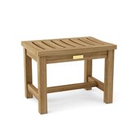 Madison Rückenfreie Gartenbank Holz Zeitgenössische Outdoor-Möbel 2-Sitzer