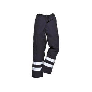 Pantalon de travail OEM pour hommes 100% coton, avec bandes réfléchissantes pour la sécurité, idéal pour l'exploitation minière - Product Image 2