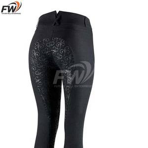 Leggings d'équitation pour femmes à séchage rapide avec passants de ceinture, assise intégrale en silicone, imprimé et bande réfléchissante - Product Image 6
