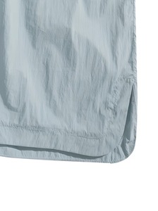Men's Light Blue Casual Printed Two-Piece <b>Set</b> Breathable Fleece Quick Dry Polyester Jacket and Shorts Autumn Wear - Product Image 4