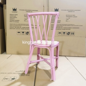 Silla Infantil de Mimbre Natural Hecha a Mano y Ecológica para Alquiler, Silla para Eventos Infantiles para Negocios de Alquiler, Fabricante Mayorista - Product Image 6