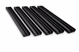 รางเลื่อนเฟอร์นิเจอร์ PVC รูปตัว E รางนำทางพลาสติกสำหรับตู้เสื้อผ้า บานตู้ และระบบแผง - Product Image 3