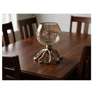 Portavelas Decorativo con Base de Pulpo y Copa de Vidrio, Ideal como Centro de Mesa, Portavelas para Velas de Té, Decoración para Hogares u Oficinas - Product Image 1