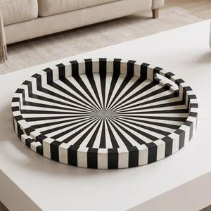 Plateau de service en os incrusté sur mesure, dernier design, plateau en os incrusté d'Inde, meilleure couleur et taille personnalisée en provenance d'Inde - Product Image 5