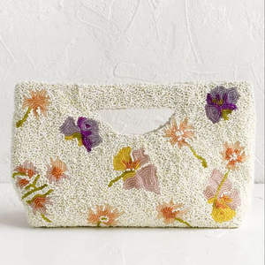 Sac à main artisanal de luxe indien, multicolore, forme baguette, durable, style ethnique, fait main, accessoires de mode en cristal, pour un usage décontracté - Product Image 4