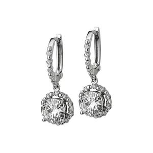 Boucles d'oreilles en moissanite de qualité supérieure, taille ronde, en argent sterling 925, disponibles au prix de gros - Product Image 5