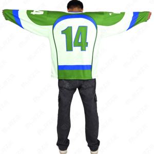 Blaze Fight Wear T-shirts pour hommes sur mesure Sublimation maillot de Hockey réversible hommes entraînement professionnel Polyester Hockey sur glace - Product Image 2