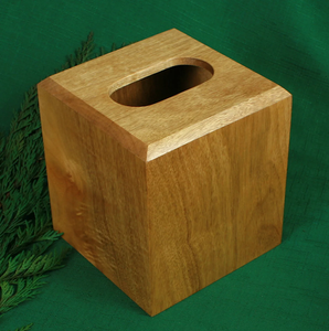 Boîte à mouchoirs rectangulaire en bois de hêtre, porte-mouchoirs artisanal, meilleures ventes - Product Image 1