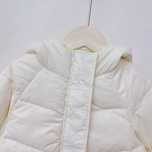Veste matelassée à capuche, manteau d'hiver, couleur unie, style décontracté, respirant, polyester, fermeture éclair, unisexe, longueur normale, devant - Product Image 4