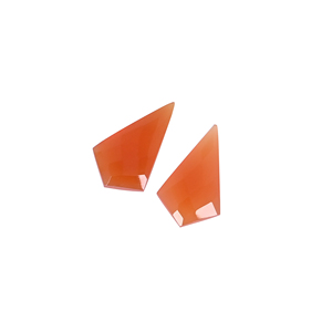 Carnelian naturel 13,1 carats (poids d'une paire) 20x12mm forme cerf-volant Pierre précieuse en vrac - Product Image 3