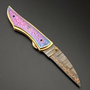 Cuchillo Multiusos SHARP POINT TRADES, Hoja Recta de Acero de 0.5mm de Grosor, Mango de Madera, Accesorios de Latón - Product Image 5